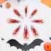 Halloween False Nails Halloween Long Pointed Tip Nail Press on Nails with Glue Stickers Red Flame Blooming Ballerina Acrylic Fake Nails Halloween Cosplay False Nails for Women Girls Y9HBCJJP - Buy Online on GoSupps.com