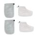 Ipetboom Lot De 2 Set De Paires Couvre-pieds Et Manchon En Tissu Doux Thermor gulant Protection Maintien Chaleur Soins Th rapeutiques La Paraffine Pour Usage Maison Spa Et Salon Professionnel 28x20cm gris