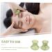 Mikinona 2pcs Neck Massager Tool Face Massager Eye Massager Eye Face Beauty Massagers Roller Rose Quartz Jade - Buy Online on GoSupps.com