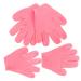 FRCOLOR 2 Pairs Moisturizing Gloves Mittens Lotion Gloves Overnight for Women Gloves for Dry Hand Silicone Glove Lotion Hand Moisturizing Glove Sock Silica Gel Miss Soft Pink