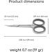Cuticle Scissors Professional Maluk Large S Silicon - Buy Online on GoSupps.com