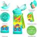 Kids Insulated Water Bottle with Straw - 16oz Stainless Steel, Leak Proof, One-Click Open, Silicone Boot - Airplane & Truck Design - Buy Online on GoSupps.com