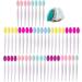 Silicone Exfoliating Nose Brush Tool Set 50pcs/Set Face Scrubbers Exfoliating Brushes Set Multifunction Wash Face Exfoliating Brush