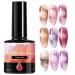 Duroecsain Water-based gel nail polish - 7.3 ml - Quick-drying clear gradient liquid - For manicures weddings salons women teens stage performances travel and parties