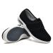 Diabetic Shoes for Men Air Cushion Slip-On Walking Shoes Orthopedic Diabetic Walking Shoes Lymphedema Shoes Velcro Shoes for Men Elderly for Support Swollen Feet Air Cushion Bottom ( Color : Black W8/M7 Black