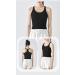 Women's Ribbed Racerback Tank Top with Built-in Bra Black (Size 8) - Buy Online on GoSupps.com
