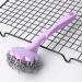 kesurpae ABS Steel Wire Cleaning Brush Portable Long Handle Washable Reusable Household Kitchen Cooking Bench Plate Brushes Purple - Buy Online on GoSupps.com