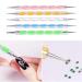 5pcs 2 Way Nail Polish Pen Marbling Tool Set - Nail Art Dotting Pens for Manicure - Perfect for Creative Designs - Buy Online on GoSupps.com