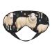 Soft Sheep and Lambs Printed Eye Mask Adjustable Breathable Eye Masks for Sleep Light Blocking & Double-Sided Black