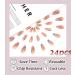 Sethexy Abstract Almond Shape False Nails - 24pc Swirl Acrylic Press-On Nails for Women & Girls - Multicolored Fashion Statement - Buy Online on GoSupps.com