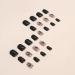 24Pcs Black Square Press on Nails with Butterfly & Vine Designs - Cute Short False Nails for Women & Girls - Buy Online on GoSupps.com