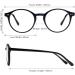 Vintage Blue Light Blocking Glasses for Women/Men - Round Rim Eyeglasses Frame for Computer Gaming - Anti Eyestrain - Transparent/Leopard/Black - Buy Online on GoSupps.com