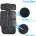 EMERSONGEARS Car Seat Protector 600D Waterproof Anti-slip Mat with Storage Bag | Universal Front & Rear Seats | Easy Install | Black Line - Buy Online on GoSupps.com