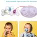 10pcs White Silicone Adapter Rings for Button Style Baby Pacifier Clips - Buy Online on GoSupps.com
