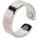 Adjustable Silver Fatigue Relief Magnetic Ring - Stylish Metal Jewelry Accessories - Buy Online on GoSupps.com
