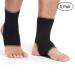 Neotech Care Ankle Support Sleeve - Open Heel, Elastic & Breathable Knitted Fabric - Medium Compression - Black (Size S) - 1 Pair - Buy Online on GoSupps.com