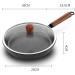 LAKEINX Pan 24 CM Maifan Stone Wok Frying Pan with Glass Lid Deepening Frying Pan for Induction Cooker Gas Stove - Buy Online on GoSupps.com