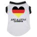 Petitebelle Just A Little German Heart Puppy Dog Shirt (White XXX-Large) white XXX-Large