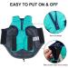 Shop Docio Dog Winter Coat - Cotton Padded Jacket Vest for Small Dogs | L Turquoise | 1-Pack - Buy Online on GoSupps.com
