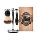Sailor s 3 -part shaving brush set with safety blade and plastic brush - men's shaving set with elegant design.Shaving set men gift.