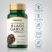 Piping Rock Black Garlic Capsules 1500mg | 60 Count | Aged and Fermented | Non-GMO Gluten Free - Buy Online on GoSupps.com