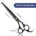 Ansnbo Professional 6 Inch Hair Cutting Scissors - Premium Stainless Steel Shears for Barber, Salon, and Home Use - Buy Online on GoSupps.com