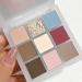 AMY'S DIARY Glitter Eyeshadow Palette 9 Colors Glitter Eye Shadow Palette Eye Makeup Cosmetics  Daily matte glitter shimmer pearl daily party sparkling 07