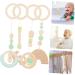 SAFIGLE 12 Pcs Baby Gym Accessories Set - Woody Plush Chew Toys for Children's Room Decor - Hemuhuan Greenx3pcs 26X8.5CMx3pcs - Buy Online on GoSupps.com