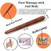 MATAS Reflexology Massage Foot Stick - 13 cm Thai Wooden Health Tool for Pain Relief - Buy Online on GoSupps.com