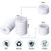 100 PCS Cord Locks Soft Silicone Toggles for Masker Drawstrings  Adjustable Lanyard Buckle Barrel Connectors  Elastic Cord Adjuster Non Slip Stopper (White) - Buy Online on GoSupps.com