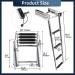Marinebaby 4 Step Telescoping Boat Boarding Ladder - 316 Stainless Steel, 600lb Capacity - Buy Online on GoSupps.com