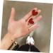 CHILDWEET 1 Pair Business Gifts Earings Heart Studs Jewelry Gift for Earring Miss Red Love - Buy Online on GoSupps.com