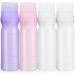 Lurrose Root Comb Applicator Bottle 4 Pack 6 Ounce Hair Dye Bottle Applicator Brush with Graduated Scale for Hair Bleach Hair Dye