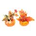 Zerodeko 2pcs Pumpkin Ornaments Halloween Pumpkin Decoration Artificial Pumpkins Halloween Home Decoration Photography Prop Home Goods Halloween Ornament Potted Plant Household Foam
