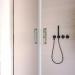 Premium Transparent Glass Shower Door with Two Salon Doors - H195 6mm DOBLA - Ideal for Elegant Bathrooms - Buy Online on GoSupps.com