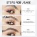 Long-Lasting Waterproof Eyebrow Pencil with 4 Tip Micro Head - #3 Reddish Brown Liquid Microblading Pen for Natural Eyebrow Makeup - Buy Online on GoSupps.com