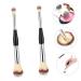 FRCOLOR 6 Pcs Dual Ended Powder Brush Set Blusher Concealer & Makeup Applicator Tools for Women | Aluminum Tube Brushes - Buy Online on GoSupps.com