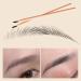 Pousbo 2023 Waterproof Wooden Eyebrow Pencil - 2PCS Dark Brown - Buy Online on GoSupps.com