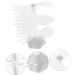 Mikinona Acrylic spiral nail practice holder spiral nail practice stand spiral nail display holder spiral nail art stand spiral nail color display stand nail art stands manicure sample 6.2x6.2cm Grey - Buy Online on GoSupps.com