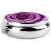 Purple Rose Mini Round Pill Box | 3 Compartment Travel Organizer | Portable Medicine Case for Pocket & Home - Buy Online on GoSupps.com