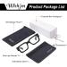 Small Square Blue Light Glasses for Men & Women | Retro Thick Rectangle Frame Computer Eyeglasses - 50mm Black - Buy Online on GoSupps.com