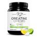Muscle Feast Creatine Monohydrate Chewables - Vegan & Gluten-Free Creapure Creatine Chews for Men & Women - Delicious Citrus-Flavored Creatine Tablets for Muscle Building - Lemon Lime 360 Tabs Lemon Lime 1080 Gram