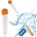 ECOOE bottle brush long 45cm scratch -free bottle cleaner with soft plush bommy glass brush/extended cleaning brush for sodastream bottles vases karafe drinking bottle etc. Type1 45cm