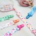 Aolso 5pcs Baby Pacifier Chain Dummy Clip Set with Plastic Clasp - Unisex Teething Toy Holders - Buy Online on GoSupps.com