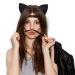 Frcolor 2pcs Glitter Cat Ears Headbands for Cosplay Halloween Costume Party & Daily Wear - Black & Silver - Buy Online on GoSupps.com