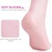 Silicone Moisturizing Gel Heel Socks for Dry Cracked Feet - Anti-Slip Spa Socks for Men and Women - Long Moisturizing Socks with Non-Slip Dots - SEBS Material with Vitamin - Pink (Size L) - 40-44 - Buy Online on GoSupps.com