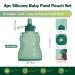 Haakaa Silicone Squeeze Bag - Reusable Baby Food Pouch Green | Soft & Refillable for Purees - International Shipping - Buy Online on GoSupps.com