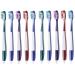 Zumaha loose toothbrush with hard bristles for men hand toothbrush for deep cleaning stain and plaque removal pack with 10 toothbrushes clean