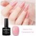 INPING Jelly Gel Nail Polish Set - 6 Colors Nude Pink, Milky White, Sakura Pink, Natural Brown | Soak Off UV/LED Gel Varnish for Women | Home Salon Manicure Kit - Buy Online on GoSupps.com