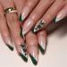 24 Pcs Nails-St. Patrick's-Day Fake-Nails with Designs Acrylic Nails On Nails False Nails for Women False Nails Medium Length with - Buy Online on GoSupps.com